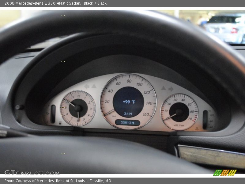 Black / Black 2008 Mercedes-Benz E 350 4Matic Sedan