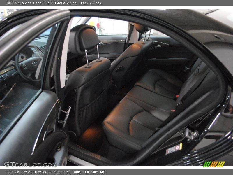 Black / Black 2008 Mercedes-Benz E 350 4Matic Sedan