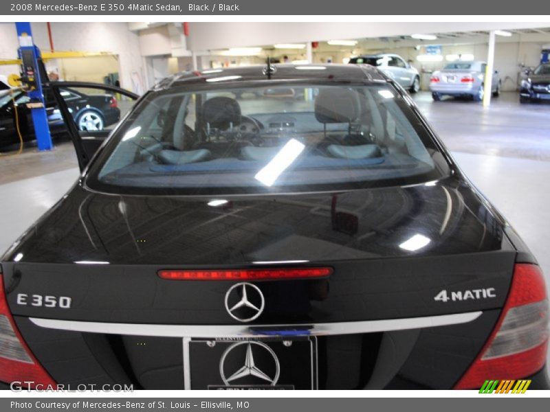 Black / Black 2008 Mercedes-Benz E 350 4Matic Sedan
