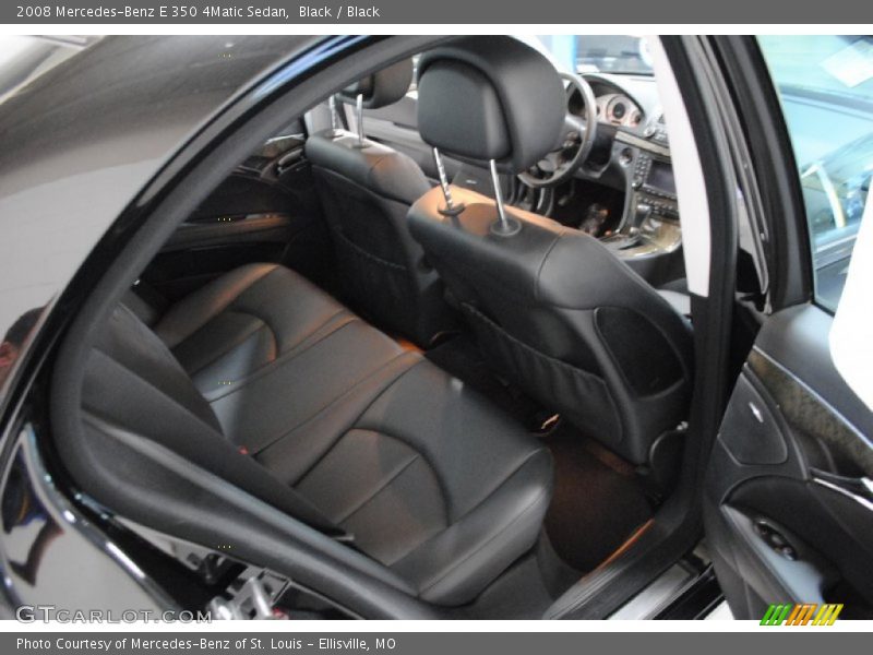 Black / Black 2008 Mercedes-Benz E 350 4Matic Sedan