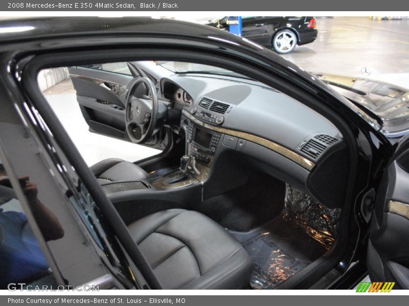 Black / Black 2008 Mercedes-Benz E 350 4Matic Sedan