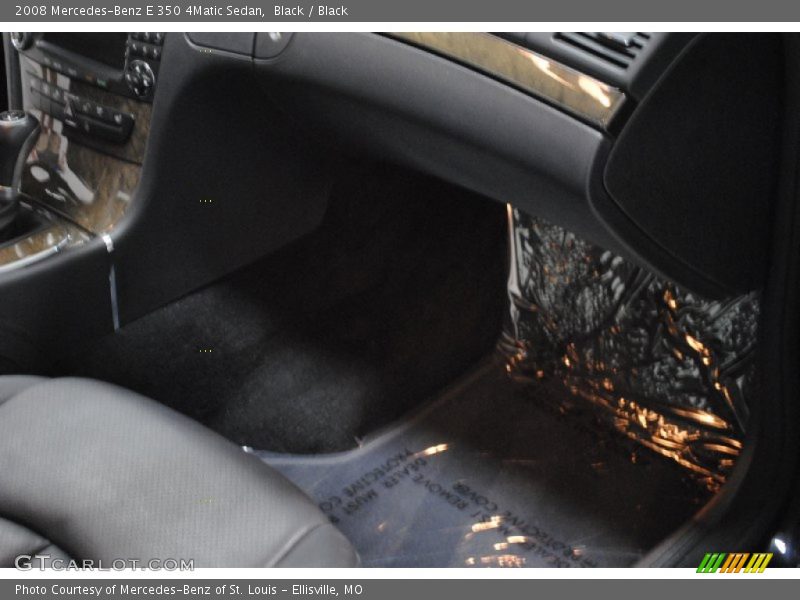 Black / Black 2008 Mercedes-Benz E 350 4Matic Sedan