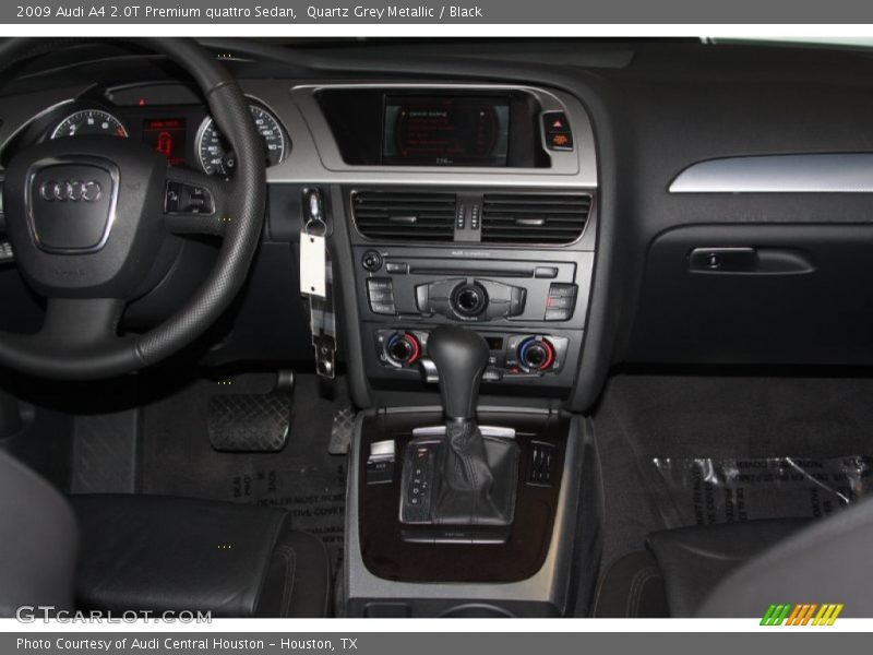 Quartz Grey Metallic / Black 2009 Audi A4 2.0T Premium quattro Sedan