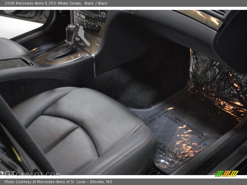 Black / Black 2008 Mercedes-Benz E 350 4Matic Sedan