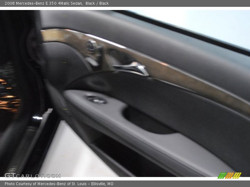 Black / Black 2008 Mercedes-Benz E 350 4Matic Sedan