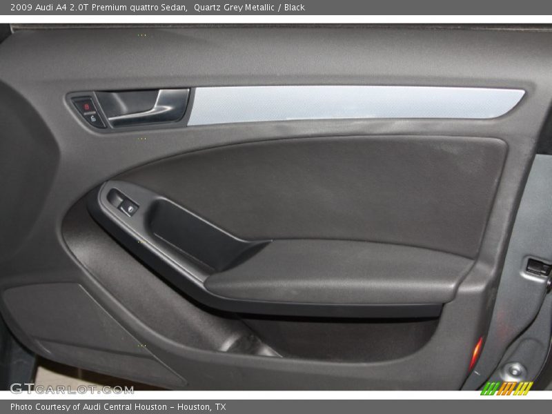 Quartz Grey Metallic / Black 2009 Audi A4 2.0T Premium quattro Sedan