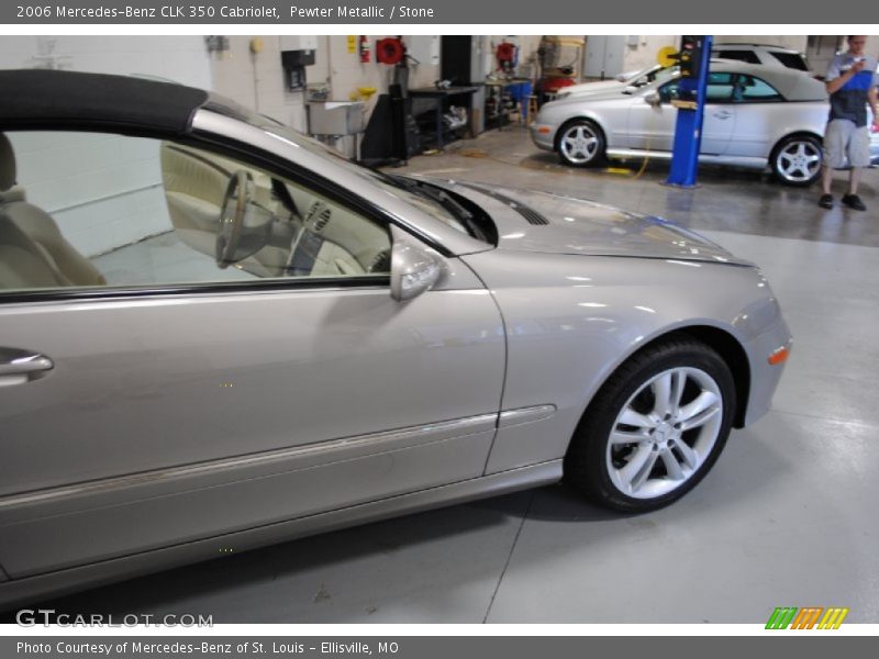 Pewter Metallic / Stone 2006 Mercedes-Benz CLK 350 Cabriolet