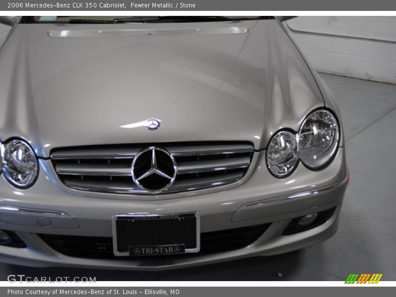 Pewter Metallic / Stone 2006 Mercedes-Benz CLK 350 Cabriolet