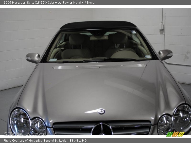 Pewter Metallic / Stone 2006 Mercedes-Benz CLK 350 Cabriolet