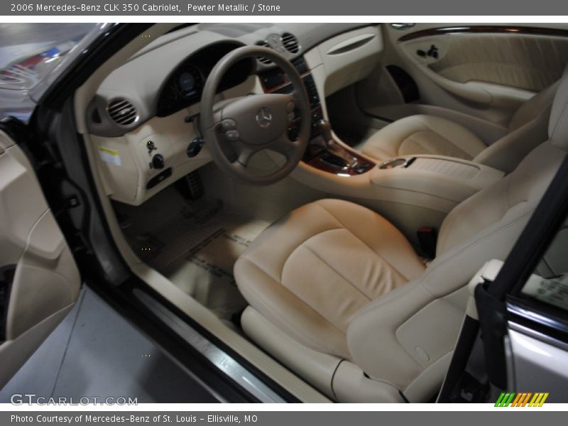 Pewter Metallic / Stone 2006 Mercedes-Benz CLK 350 Cabriolet