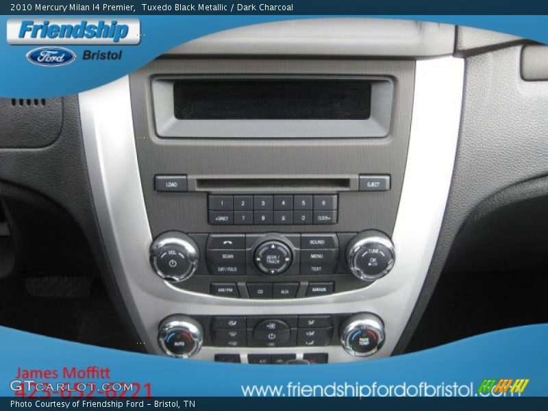 Tuxedo Black Metallic / Dark Charcoal 2010 Mercury Milan I4 Premier