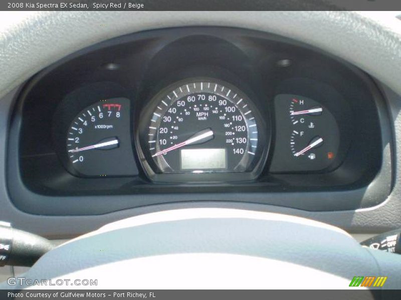 Spicy Red / Beige 2008 Kia Spectra EX Sedan