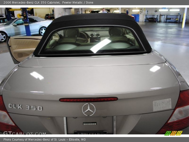 Pewter Metallic / Stone 2006 Mercedes-Benz CLK 350 Cabriolet