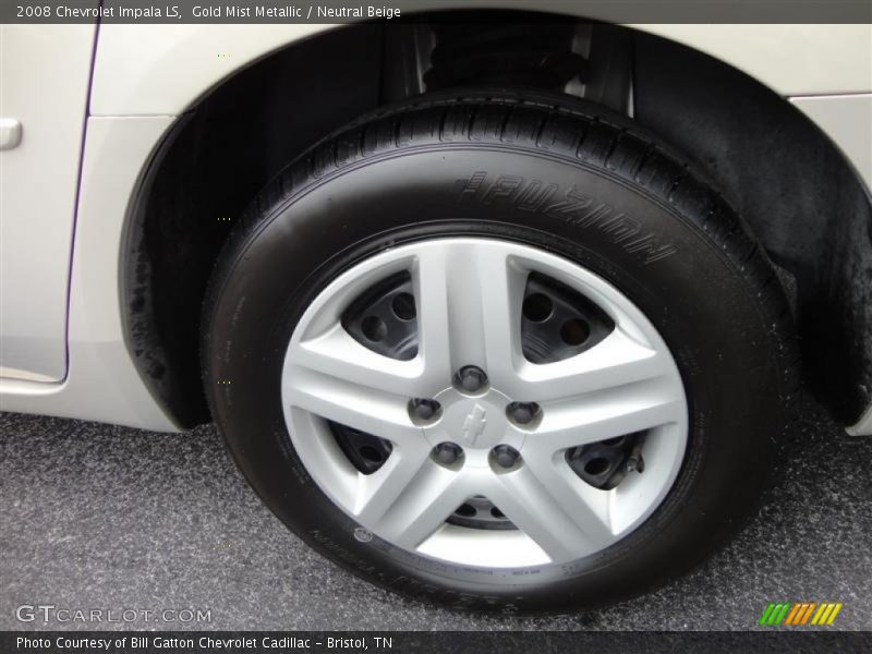 Gold Mist Metallic / Neutral Beige 2008 Chevrolet Impala LS