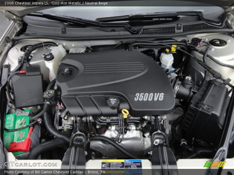 Gold Mist Metallic / Neutral Beige 2008 Chevrolet Impala LS
