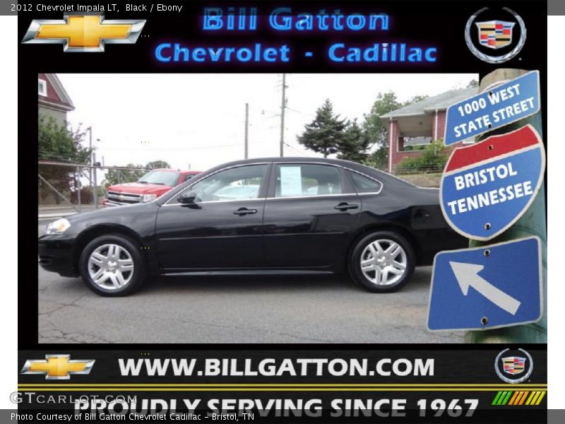 Black / Ebony 2012 Chevrolet Impala LT