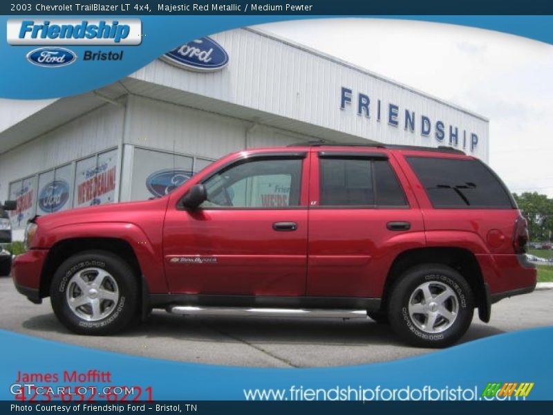 Majestic Red Metallic / Medium Pewter 2003 Chevrolet TrailBlazer LT 4x4