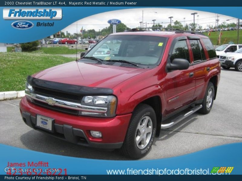 Majestic Red Metallic / Medium Pewter 2003 Chevrolet TrailBlazer LT 4x4