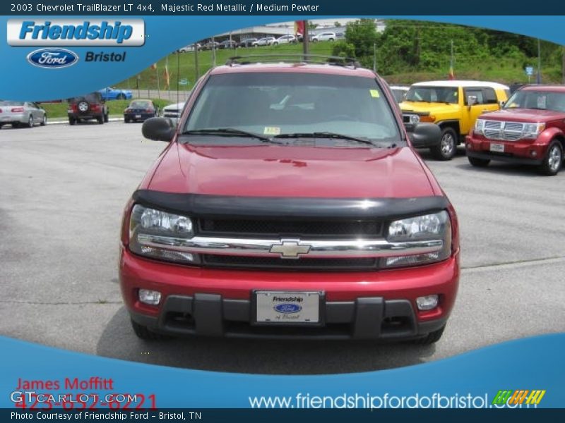 Majestic Red Metallic / Medium Pewter 2003 Chevrolet TrailBlazer LT 4x4