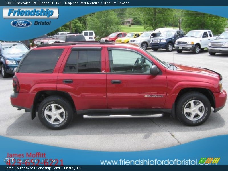 Majestic Red Metallic / Medium Pewter 2003 Chevrolet TrailBlazer LT 4x4