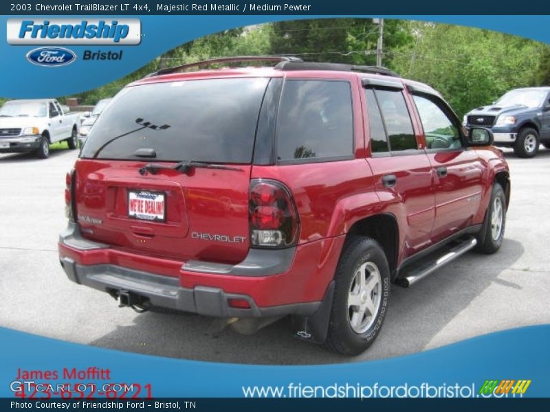 Majestic Red Metallic / Medium Pewter 2003 Chevrolet TrailBlazer LT 4x4