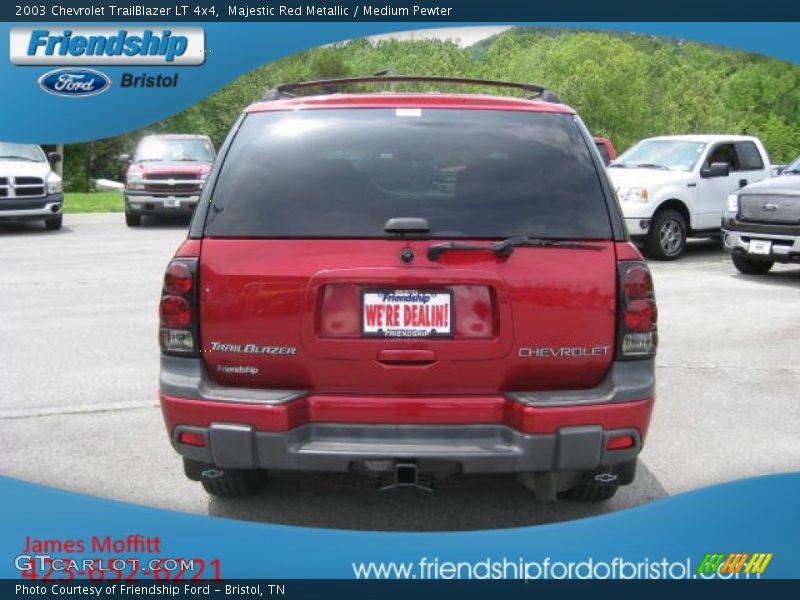 Majestic Red Metallic / Medium Pewter 2003 Chevrolet TrailBlazer LT 4x4