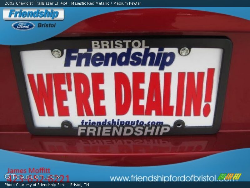 Majestic Red Metallic / Medium Pewter 2003 Chevrolet TrailBlazer LT 4x4