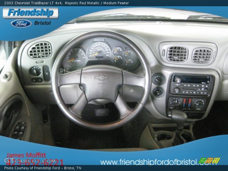 Majestic Red Metallic / Medium Pewter 2003 Chevrolet TrailBlazer LT 4x4