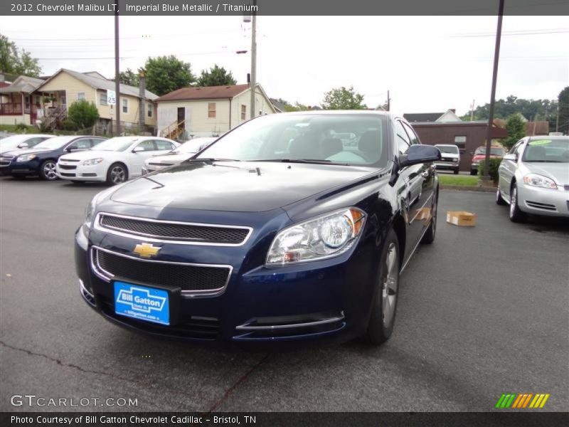 Imperial Blue Metallic / Titanium 2012 Chevrolet Malibu LT