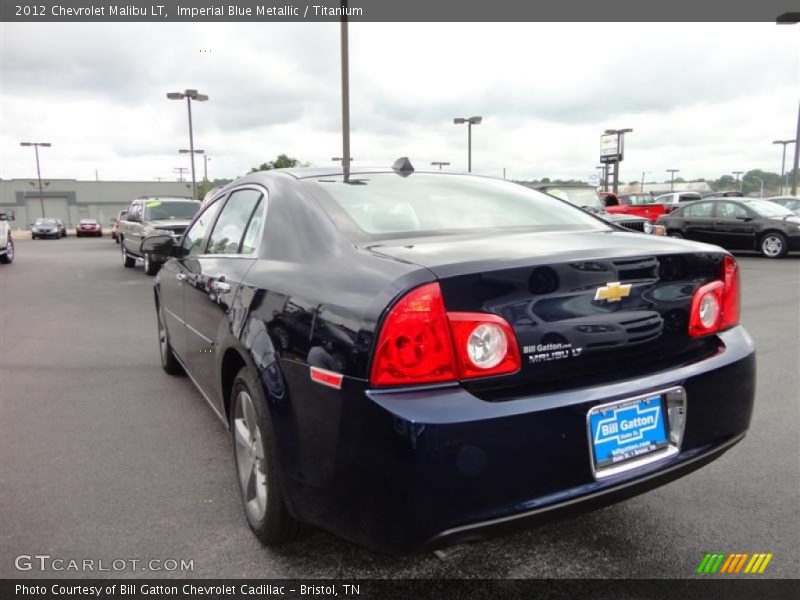 Imperial Blue Metallic / Titanium 2012 Chevrolet Malibu LT