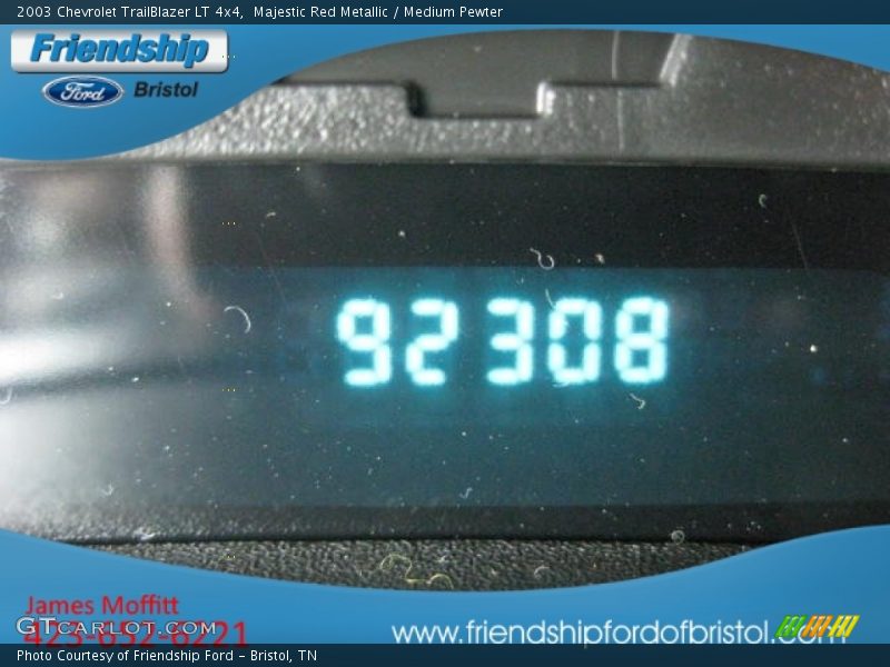 Majestic Red Metallic / Medium Pewter 2003 Chevrolet TrailBlazer LT 4x4