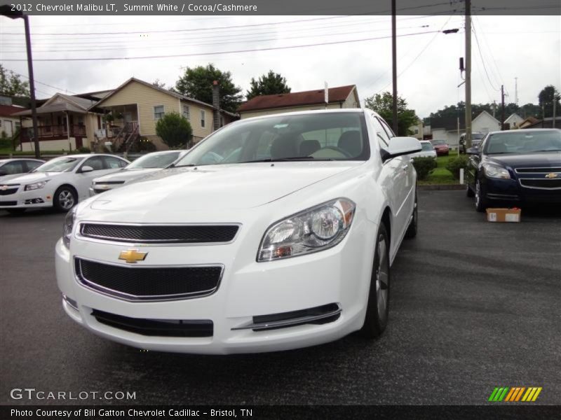 Summit White / Cocoa/Cashmere 2012 Chevrolet Malibu LT