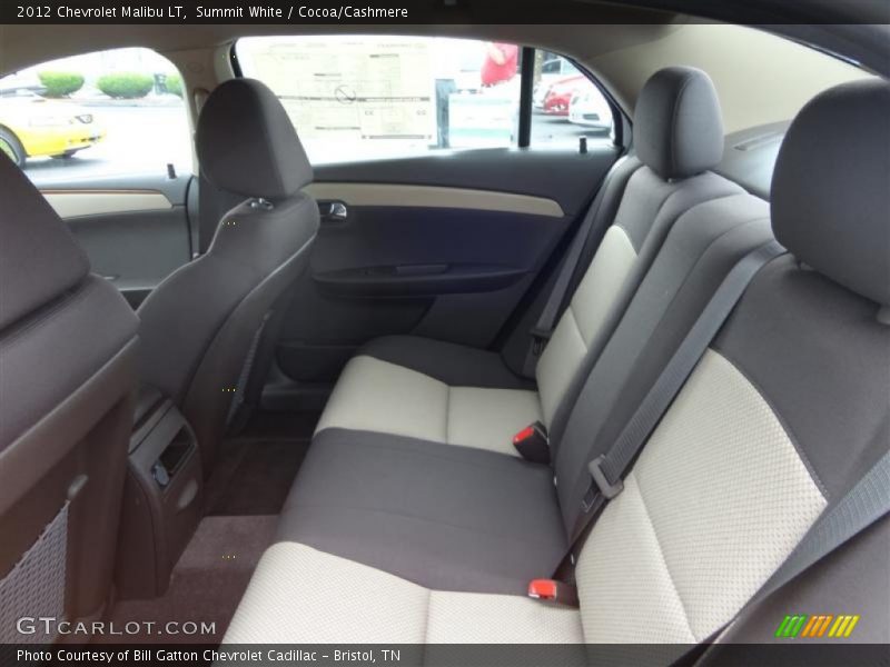 Summit White / Cocoa/Cashmere 2012 Chevrolet Malibu LT
