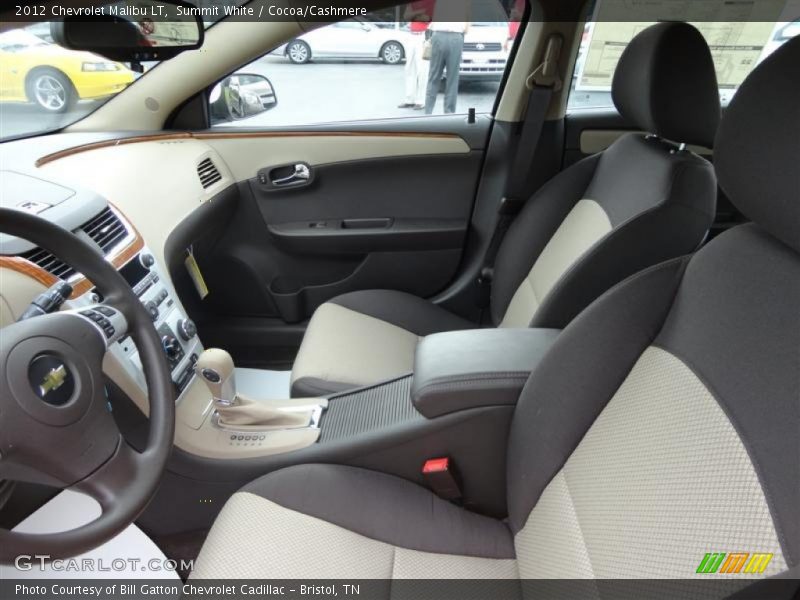 Summit White / Cocoa/Cashmere 2012 Chevrolet Malibu LT