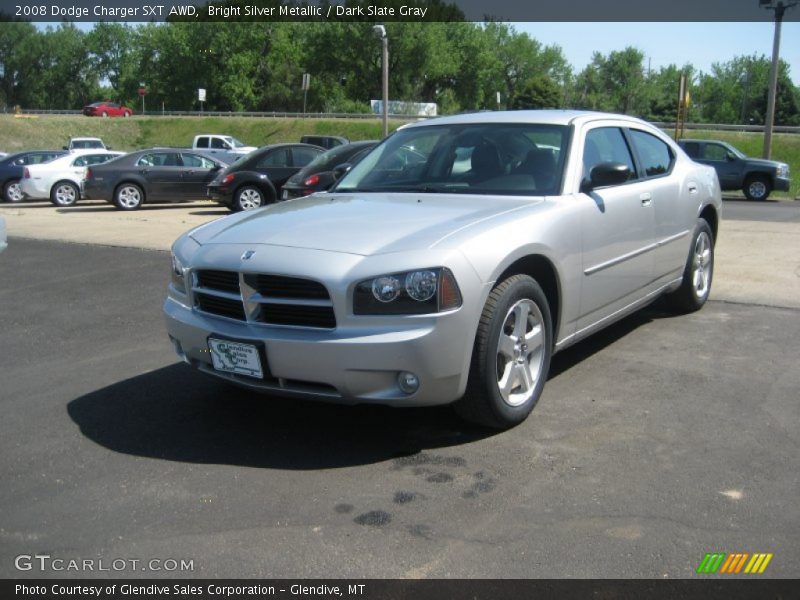 Bright Silver Metallic / Dark Slate Gray 2008 Dodge Charger SXT AWD