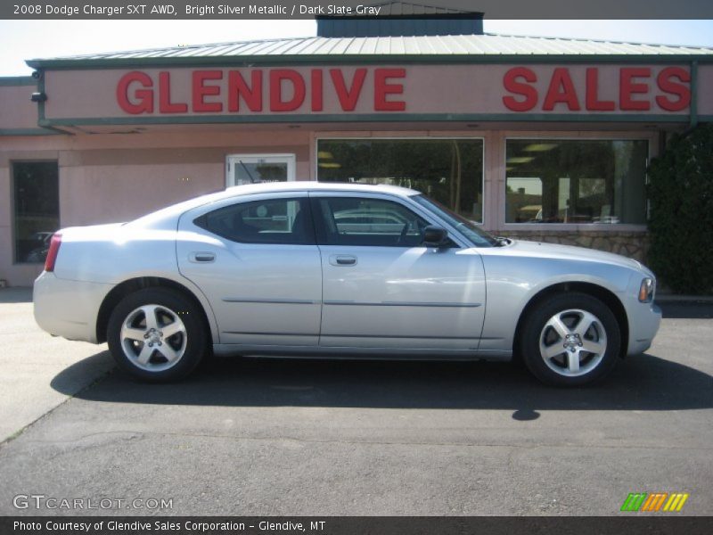 Bright Silver Metallic / Dark Slate Gray 2008 Dodge Charger SXT AWD