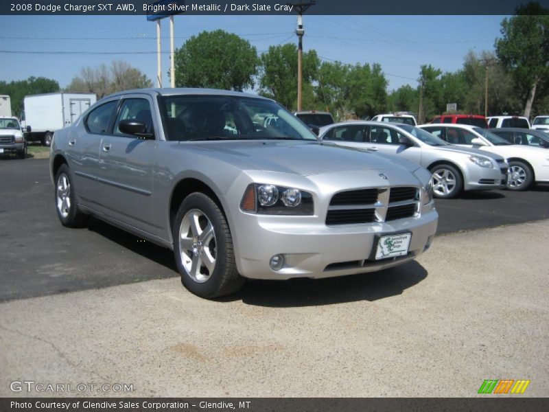 Bright Silver Metallic / Dark Slate Gray 2008 Dodge Charger SXT AWD