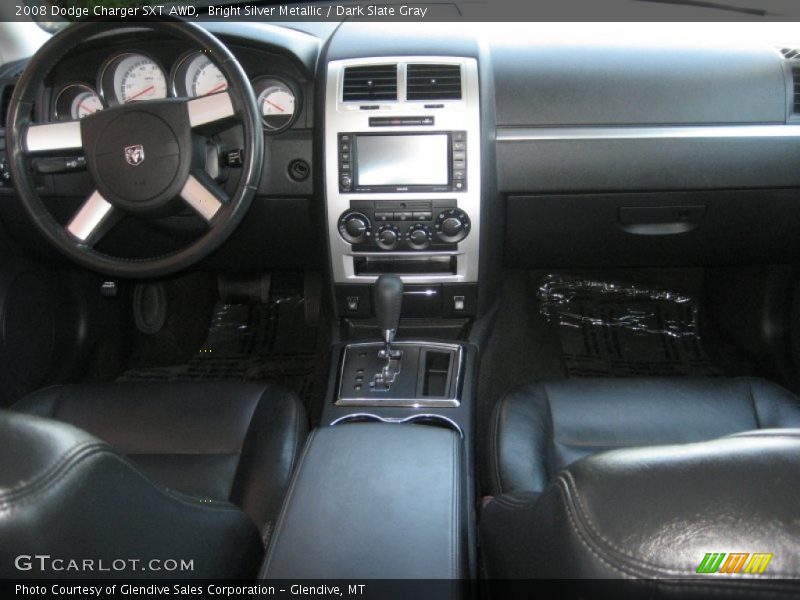 Bright Silver Metallic / Dark Slate Gray 2008 Dodge Charger SXT AWD