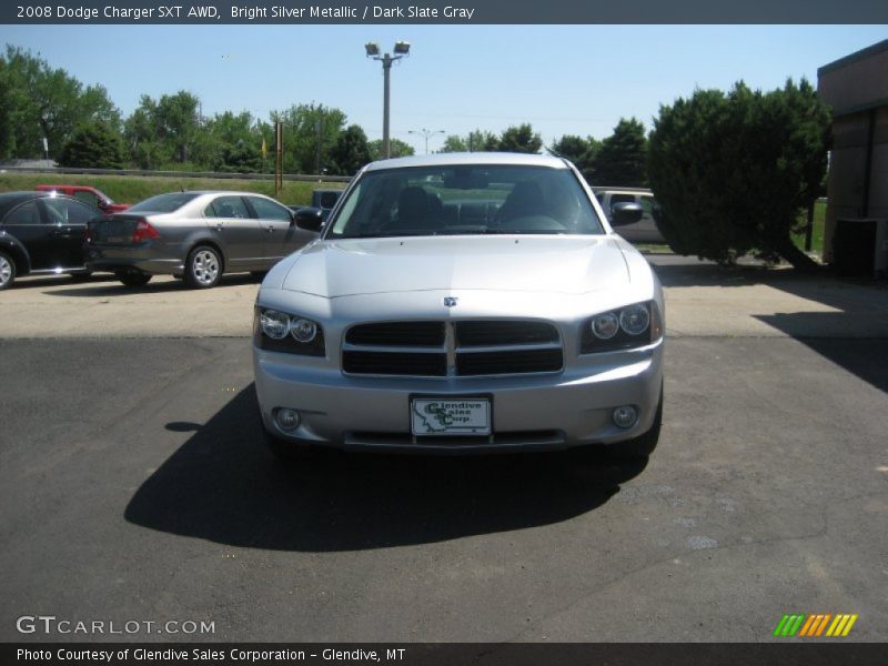 Bright Silver Metallic / Dark Slate Gray 2008 Dodge Charger SXT AWD