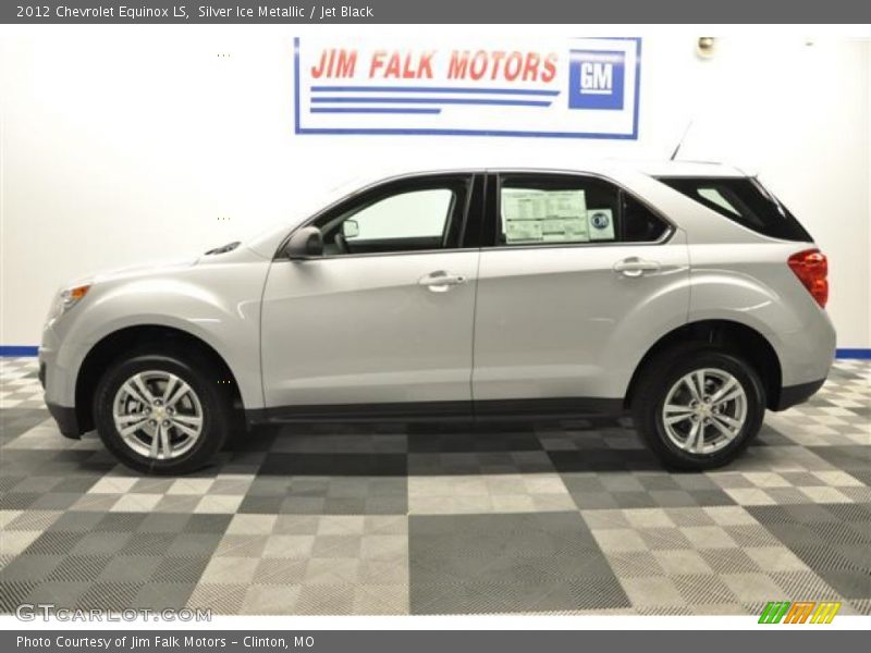 Silver Ice Metallic / Jet Black 2012 Chevrolet Equinox LS