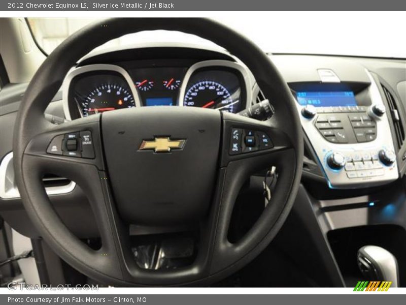 Silver Ice Metallic / Jet Black 2012 Chevrolet Equinox LS