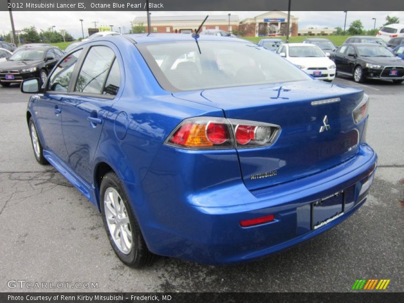 Octane Blue Pearl / Black 2012 Mitsubishi Lancer ES