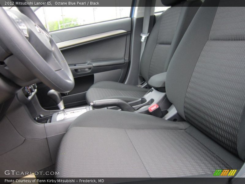 Octane Blue Pearl / Black 2012 Mitsubishi Lancer ES