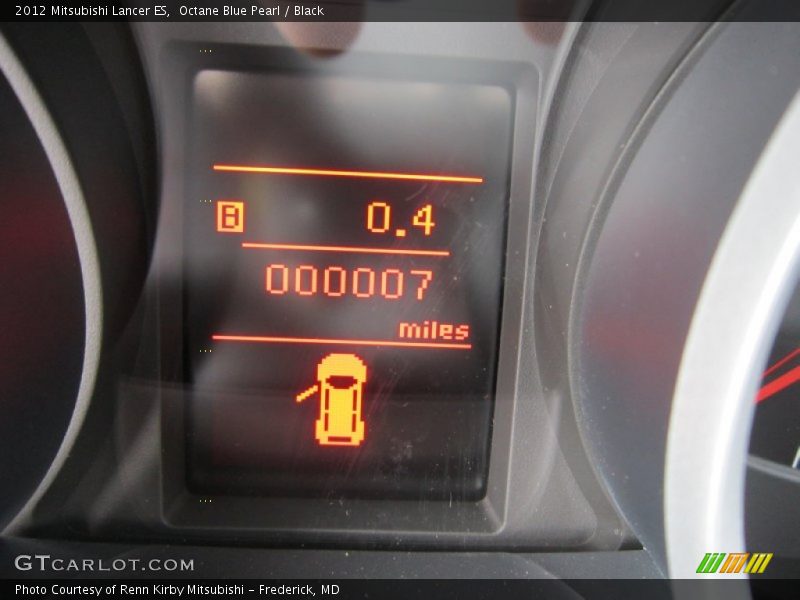 Octane Blue Pearl / Black 2012 Mitsubishi Lancer ES