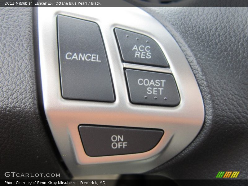 Octane Blue Pearl / Black 2012 Mitsubishi Lancer ES