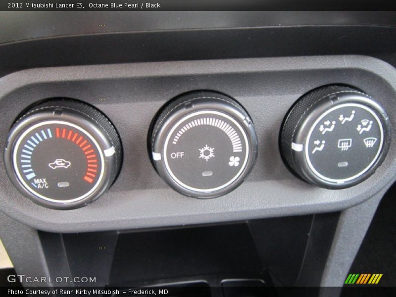 Octane Blue Pearl / Black 2012 Mitsubishi Lancer ES