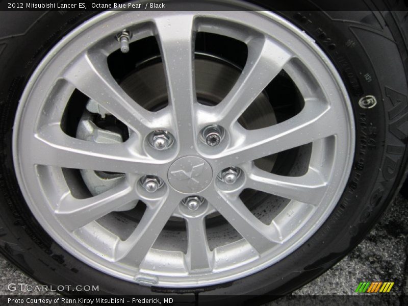 Octane Blue Pearl / Black 2012 Mitsubishi Lancer ES