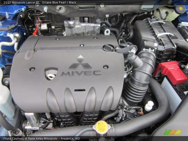 Octane Blue Pearl / Black 2012 Mitsubishi Lancer ES
