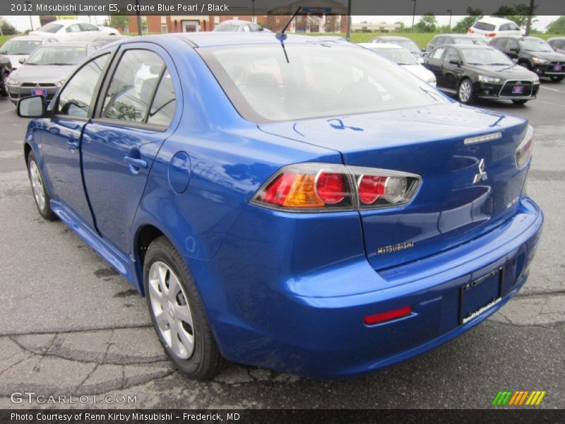 Octane Blue Pearl / Black 2012 Mitsubishi Lancer ES