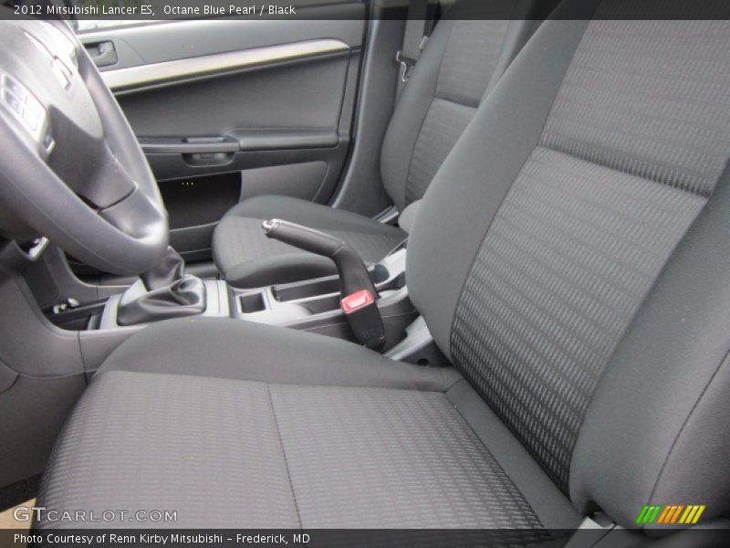 Octane Blue Pearl / Black 2012 Mitsubishi Lancer ES